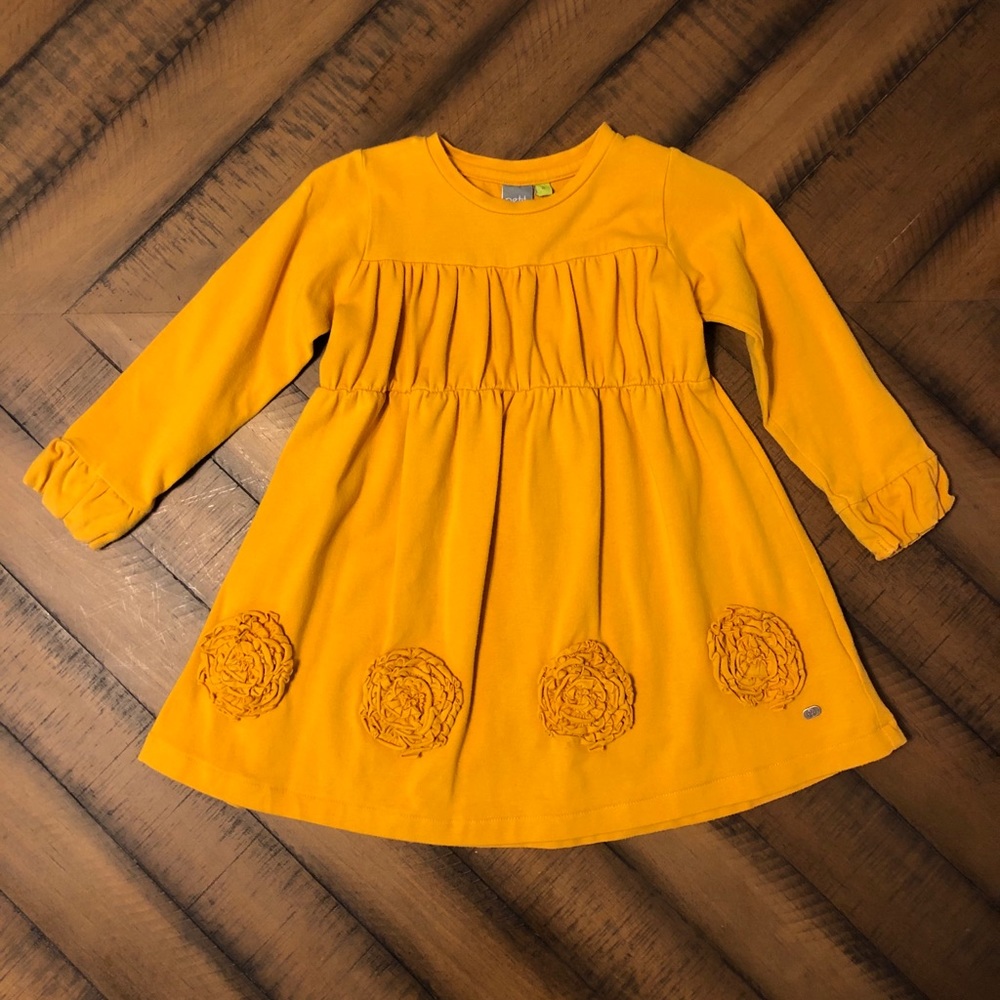 Petit Lem Signature Mustard Yellow Dress 2